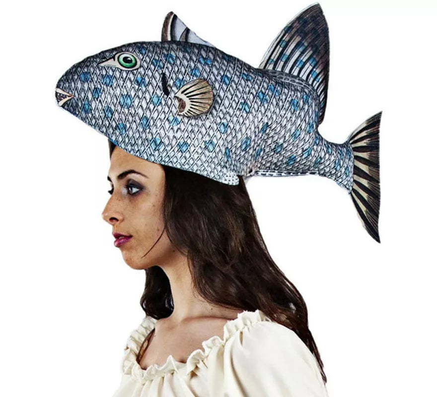 Translation missing: it.Gorro de Pez de Río azul adulto