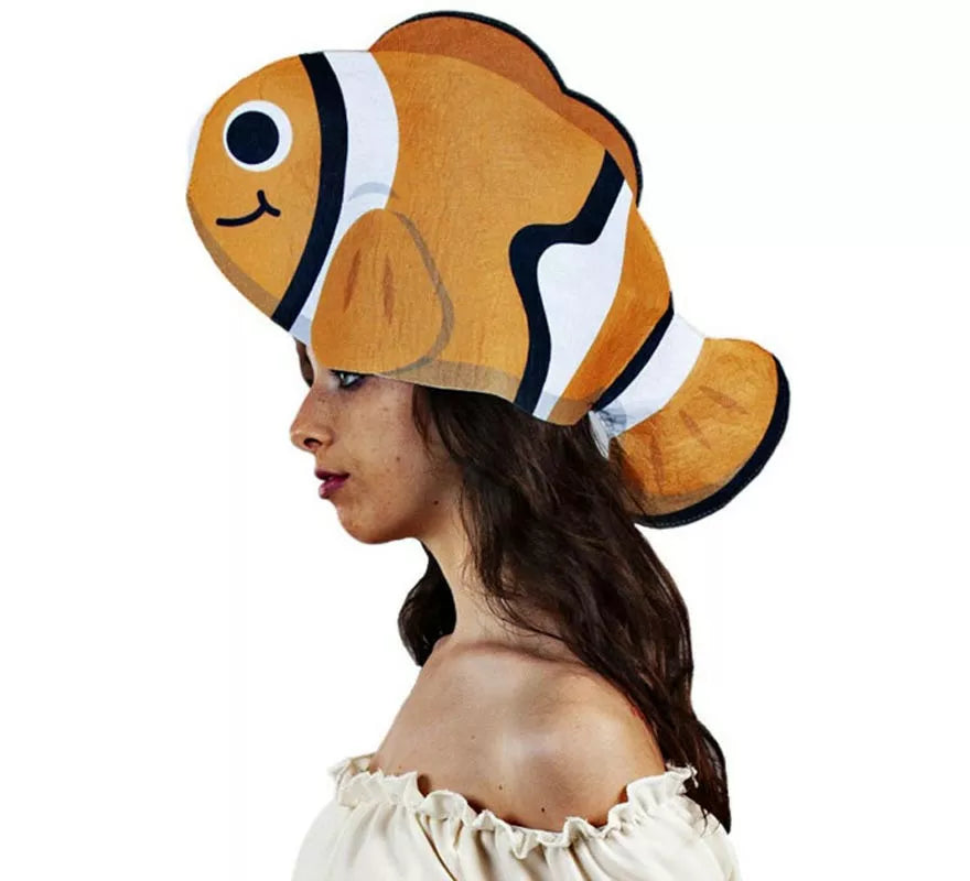 Translation missing: es.Gorro de Pez Payaso naranja adulto