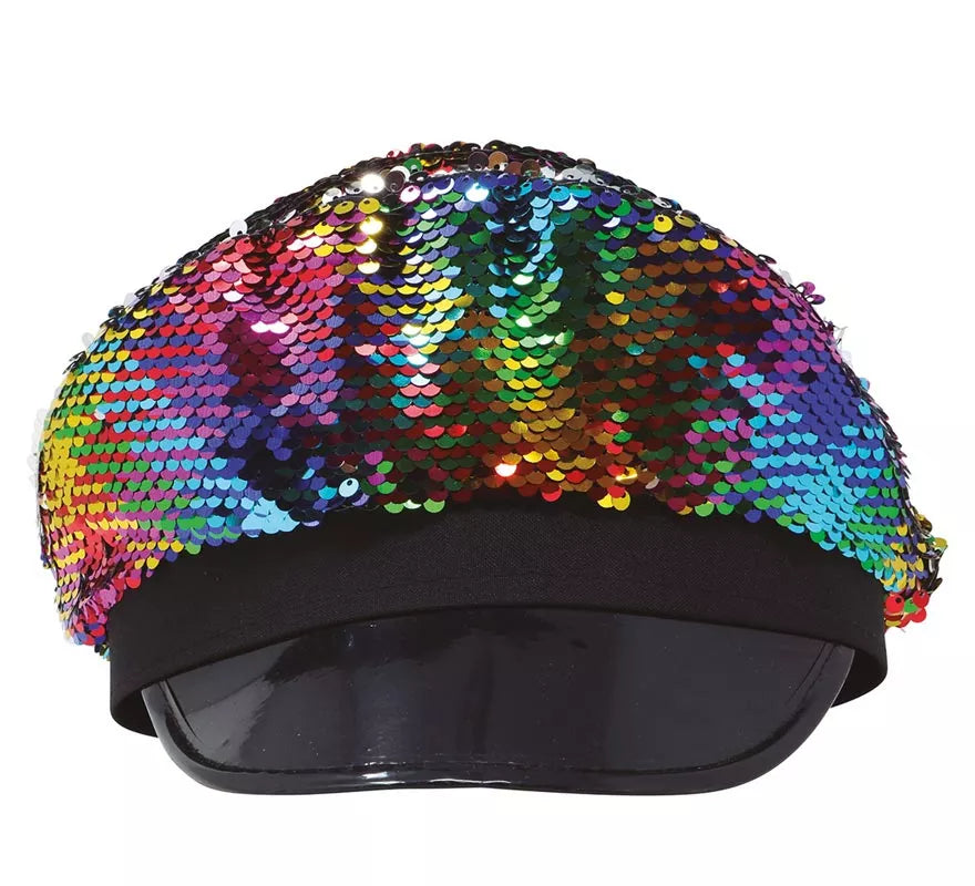 Translation missing: it.Gorro de Policía de Lentejuelas Multicolor para mujer