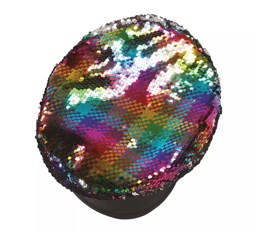 Translation missing: it.Gorro de Policía de Lentejuelas Multicolor para mujer