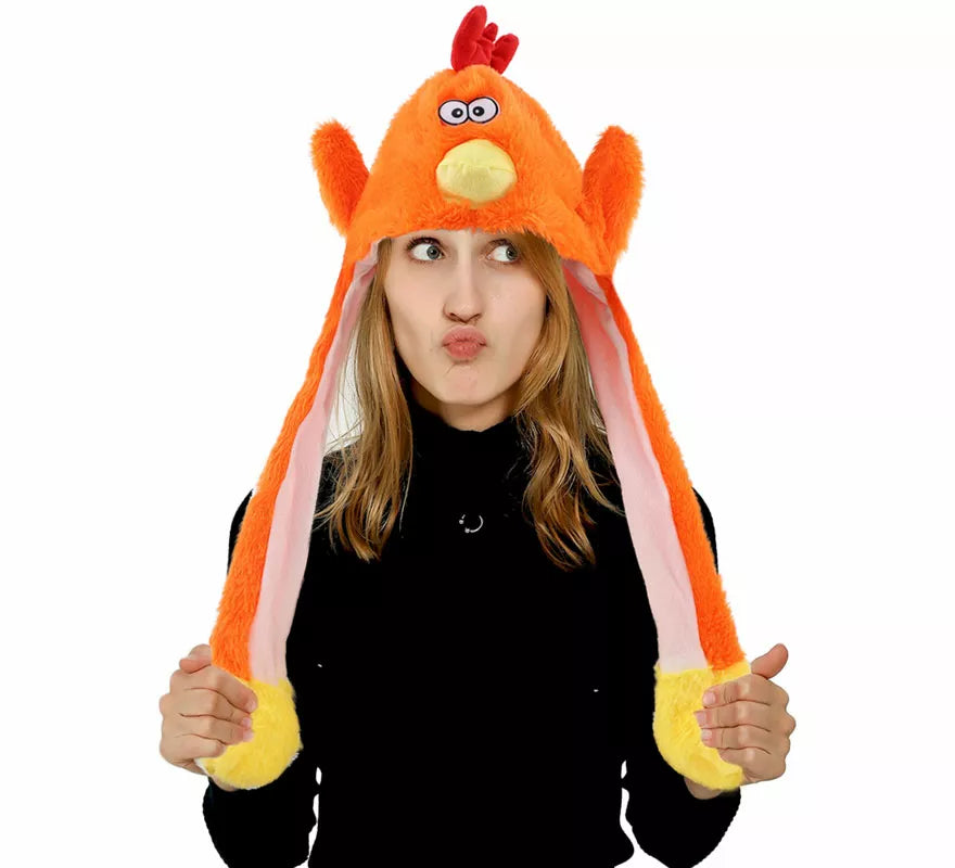 Translation missing: it.Gorro de Pollo con Oreja Móviles y Luz
