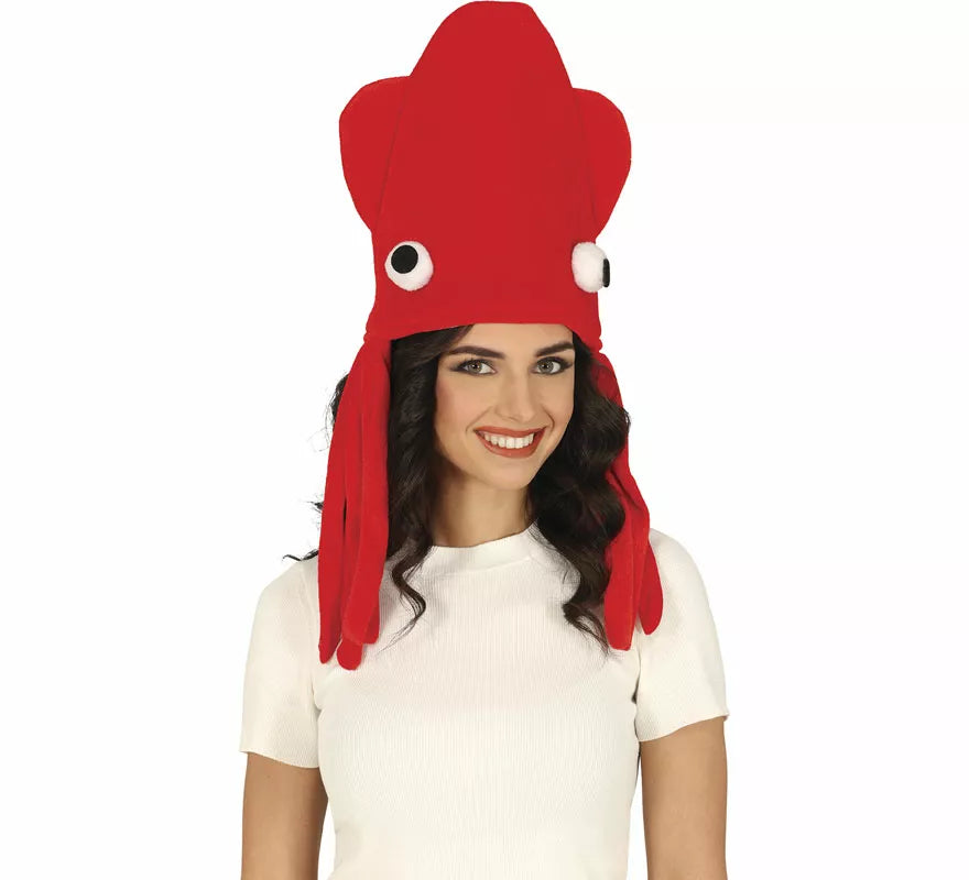 Translation missing: it.Gorro de Pulpo rojo adulto