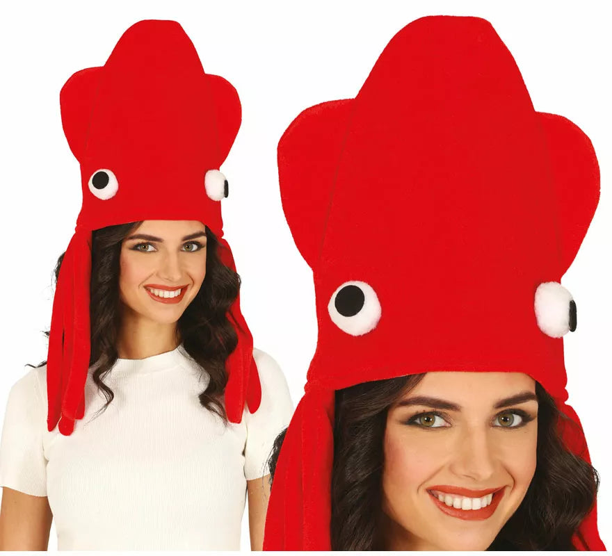 Translation missing: it.Gorro de Pulpo rojo adulto