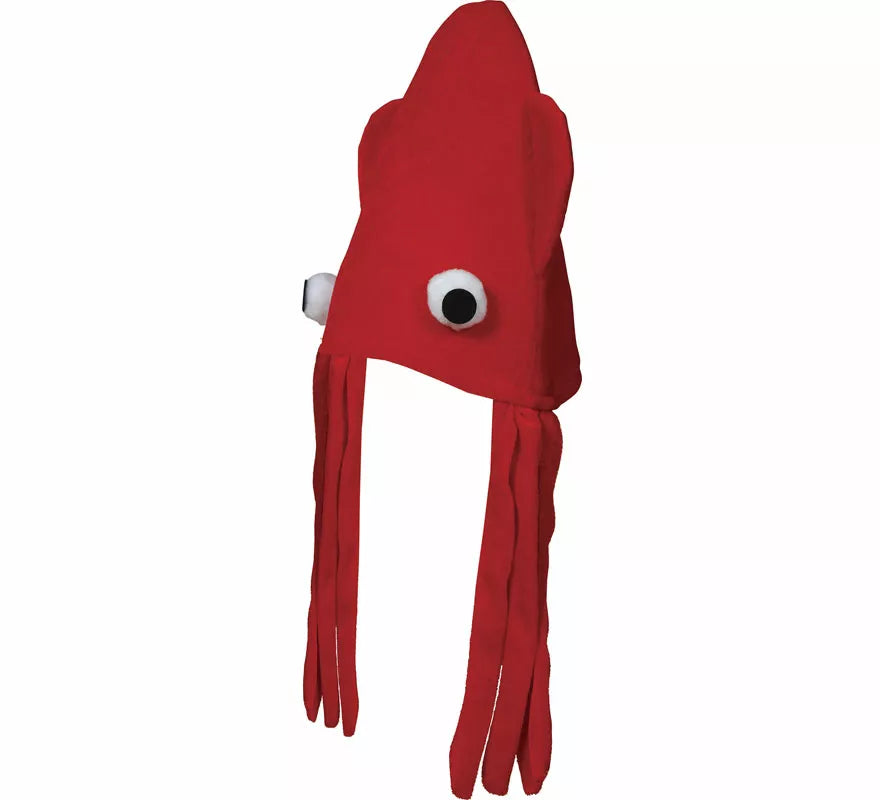 Gorro de Pulpo rojo adulto
