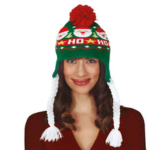 Cappello di Babbo Natale con trecce