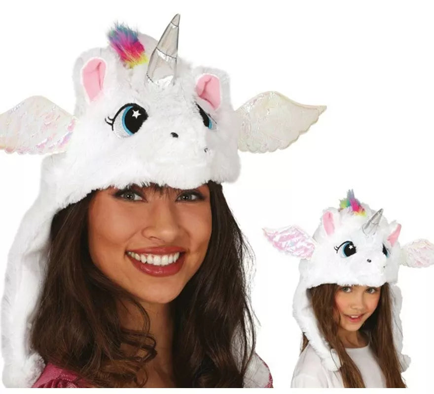 Translation missing: it.Gorro de Unicornio Blanco con alas