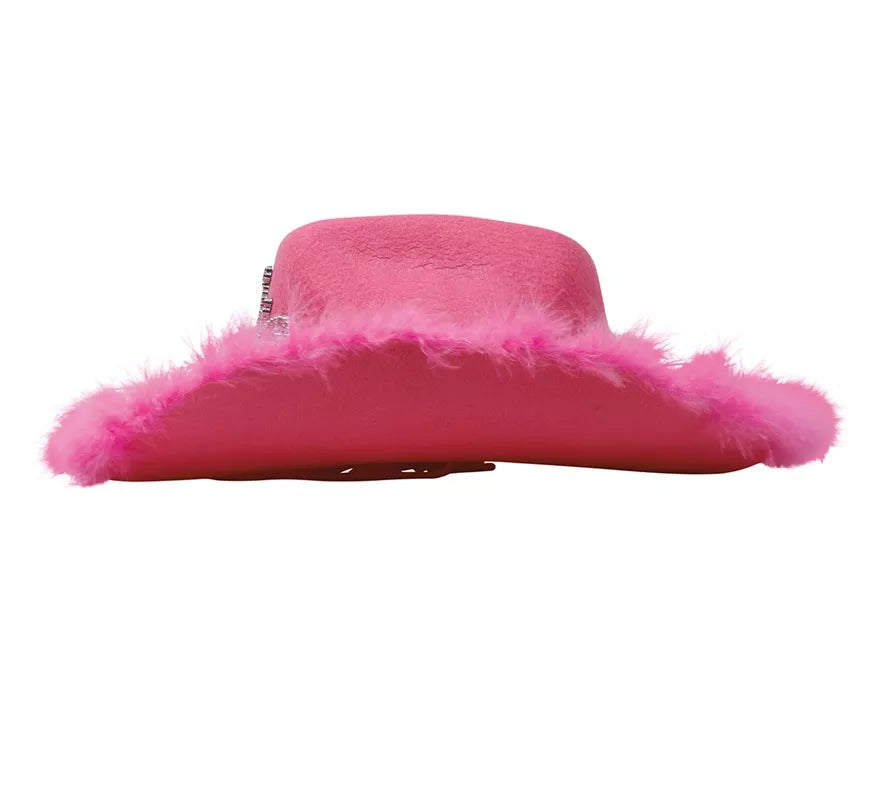 Translation missing: es.Sombrero de Vaquera Rosa con Boa