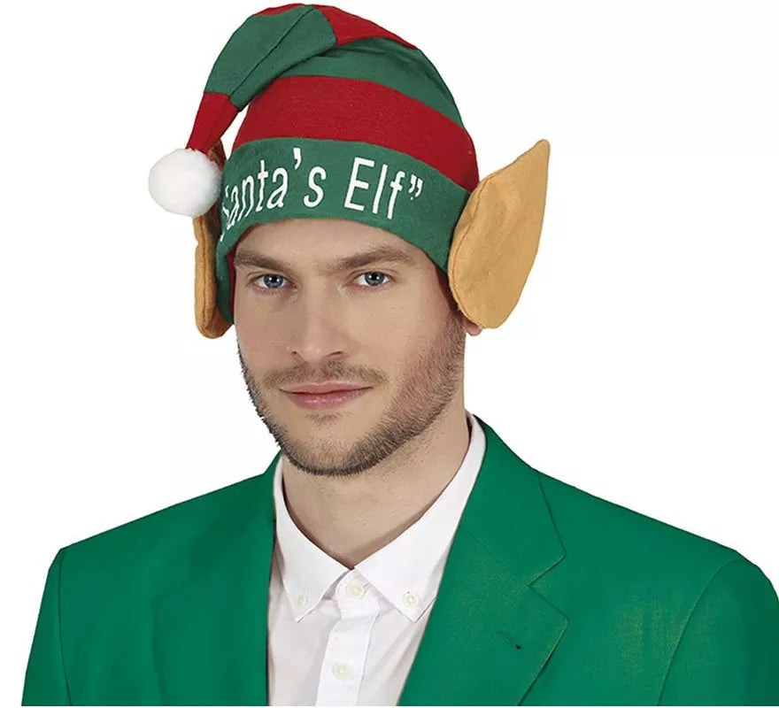Translation missing: es.Gorro Elfo verde y rojo con orejas
