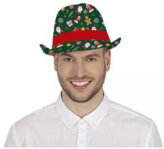 Cappello verde da gangster natalizio