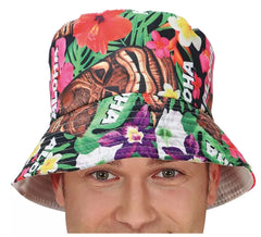 Cappello hawaiano floreale Aloha per adulti