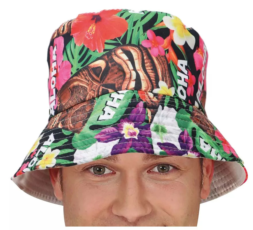 Translation missing: it.Gorro Hawaiano Aloha Floral adulto