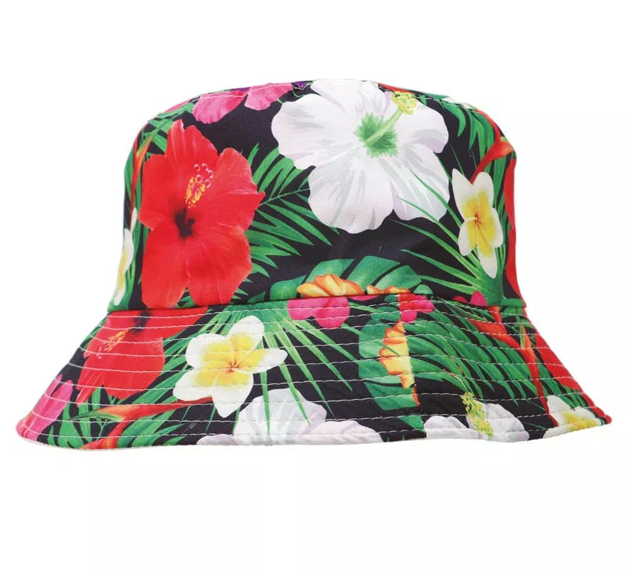 Translation missing: it.Gorro Hawaiano Flores Tropical adulto