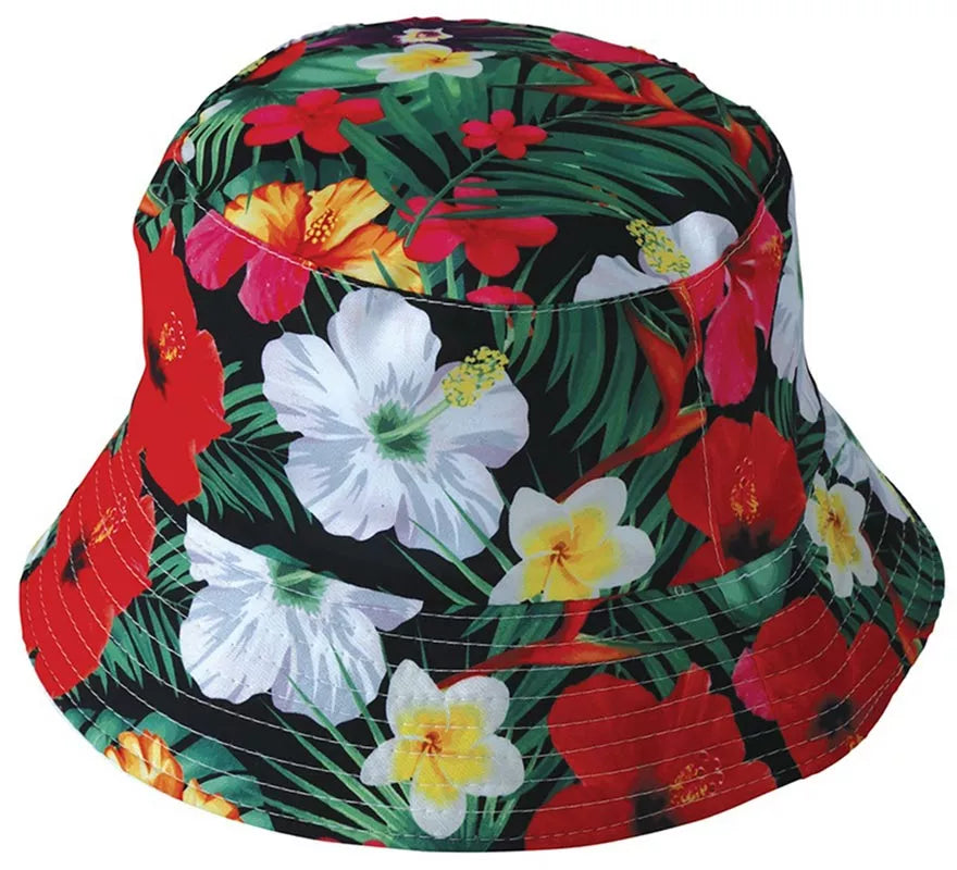 Translation missing: it.Gorro Hawaiano Flores Tropical adulto