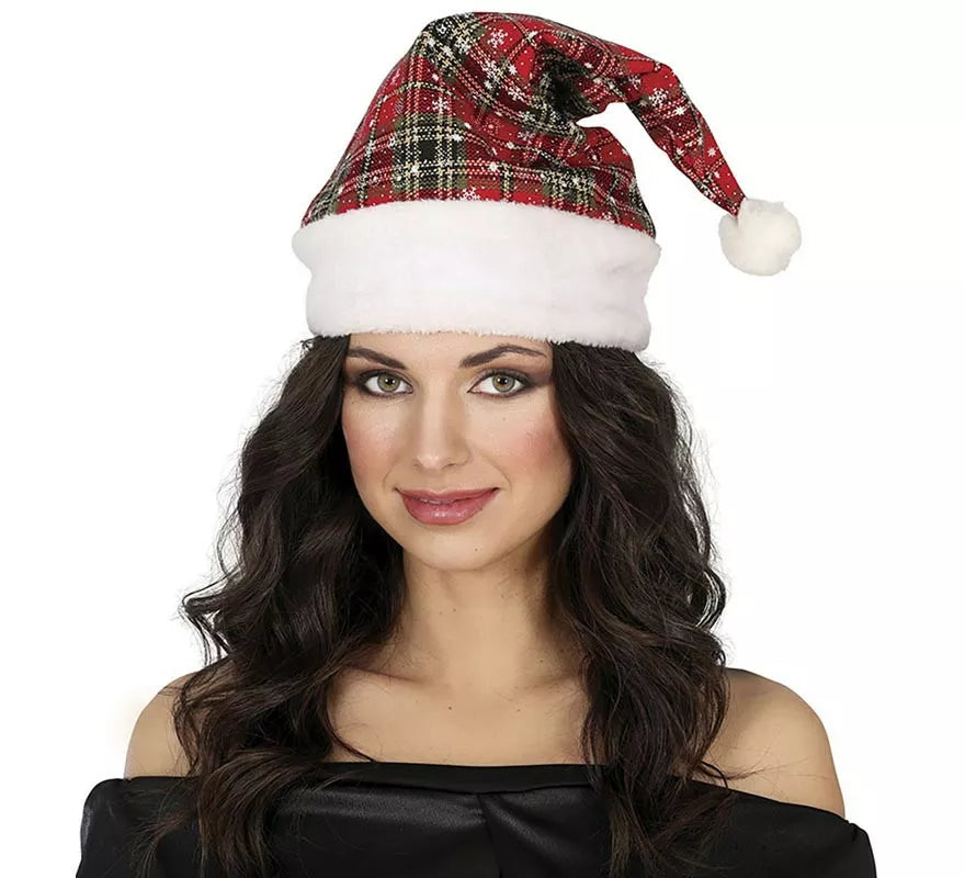 Translation missing: it.Gorro Navidad de Cuadros verde y rojo