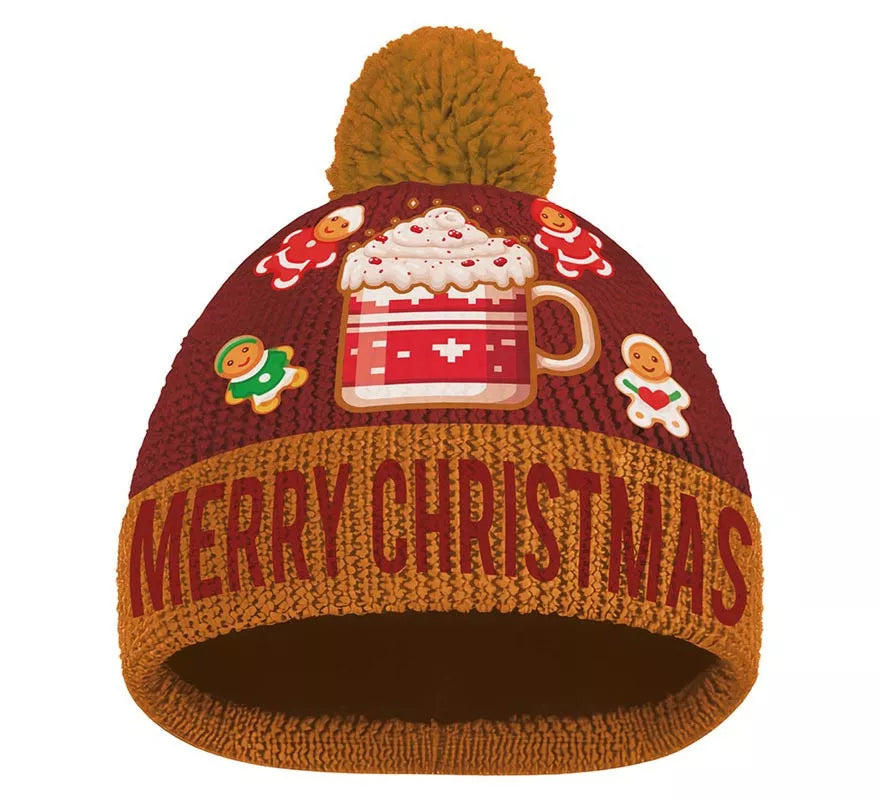 Translation missing: es.Gorro Navideño burdeos efecto de lana