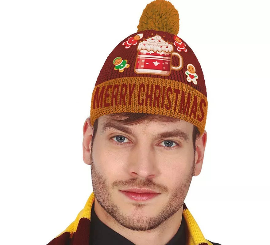 Translation missing: it.Gorro Navideño burdeos efecto de lana