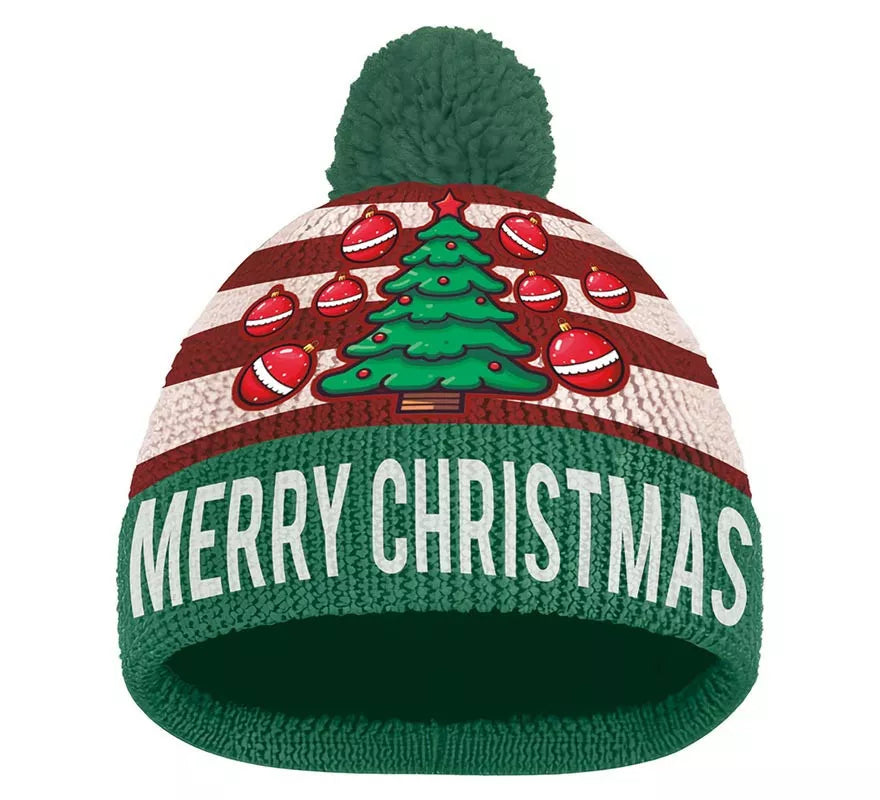 Translation missing: es.Gorro Navideño efecto verde Lana