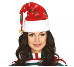 Stivali di Natale con cappello da Babbo Natale