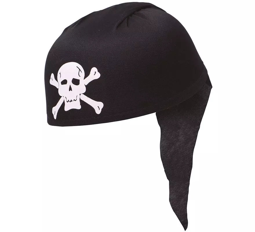 Translation missing: it.Gorro o Bandana de Pirata negro de tela