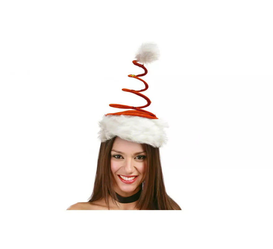 Translation missing: it.Gorro o Sombrero Espiral rojo con estrellas de Papá Noel