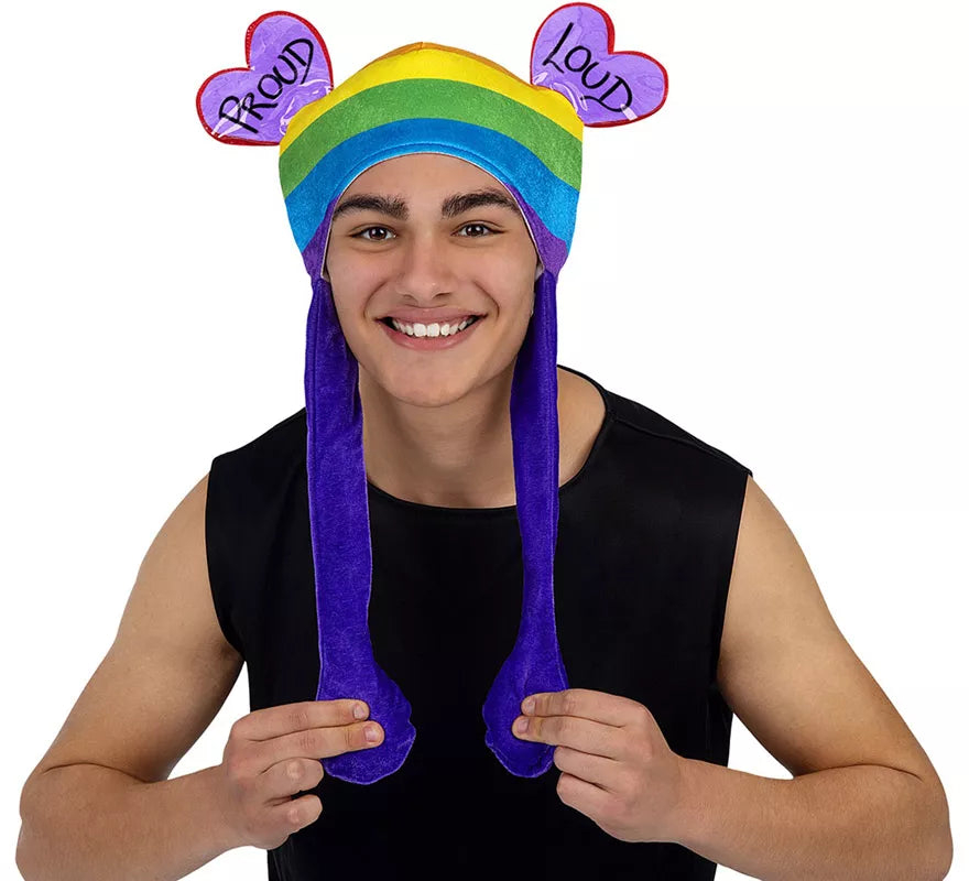 Gorro Orejas Arcoíris con movimiento