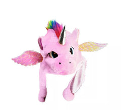 Cappello di peluche unicorno rosa