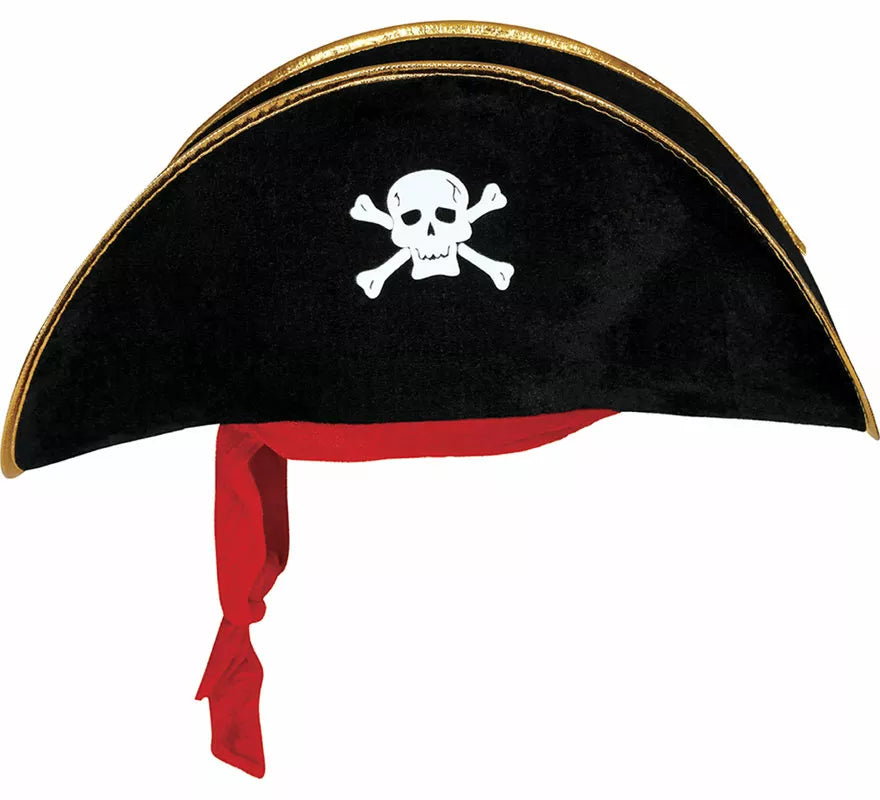 Gorro Pirata de terciopelo adulto