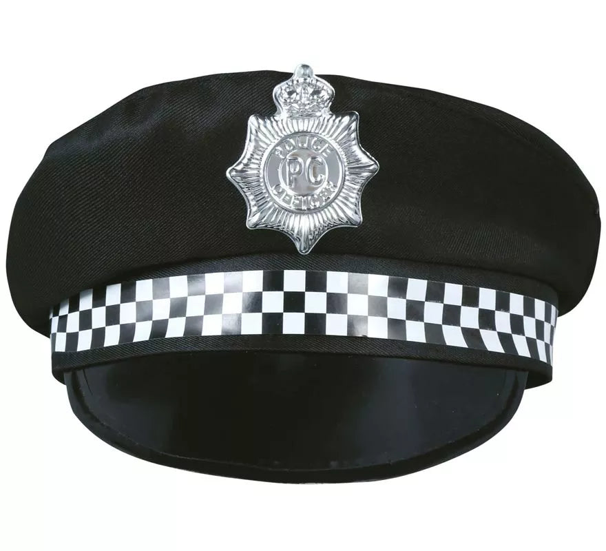 Translation missing: it.Gorro Policía con placa plateada