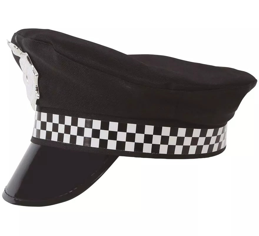 Translation missing: es.Gorro Policía con placa plateada