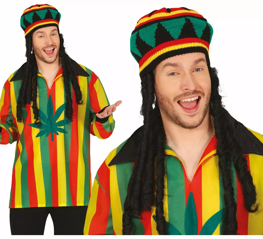 Translation missing: es.Gorro Rasta con pelo clásico adulto