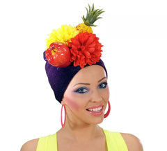 Cappello tropicale con frutta e fiori per adulto