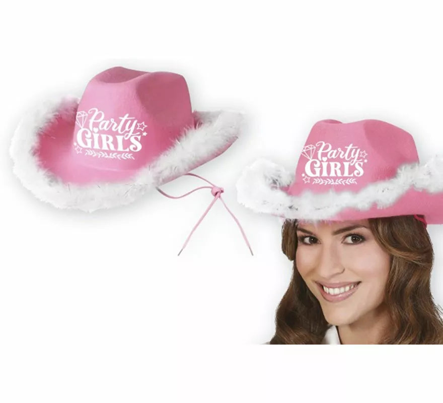 Translation missing: it.Gorro Vaquero Party Girls rosa adulto