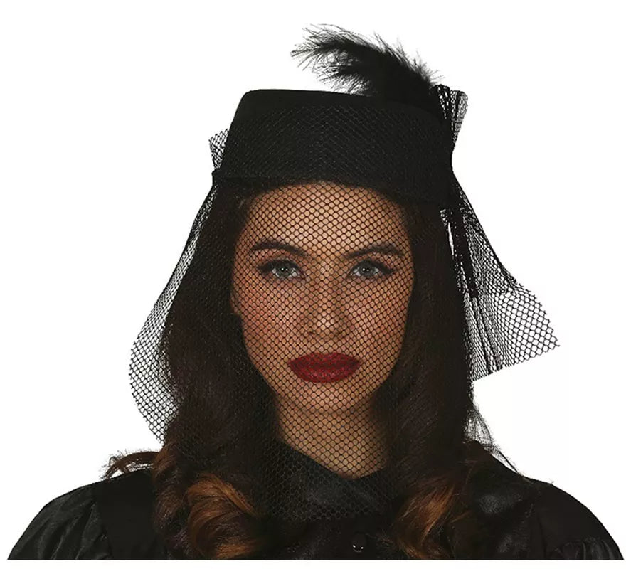 Translation missing: it.Gorro y Velo de Viuda Negro