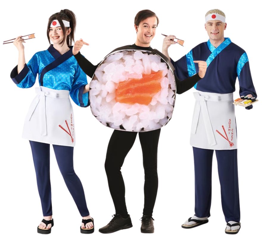 Gruppo di amanti del sushi
