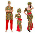 Grupo de africanos con estampado