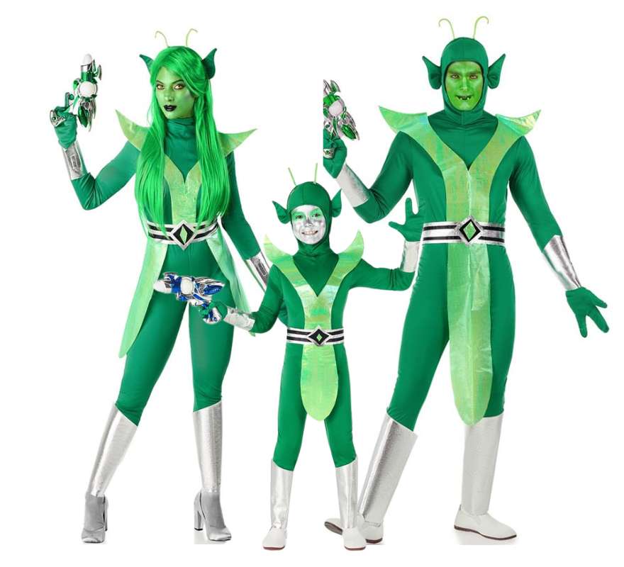 Translation missing: it.Grupo de aliens verdes y plateados