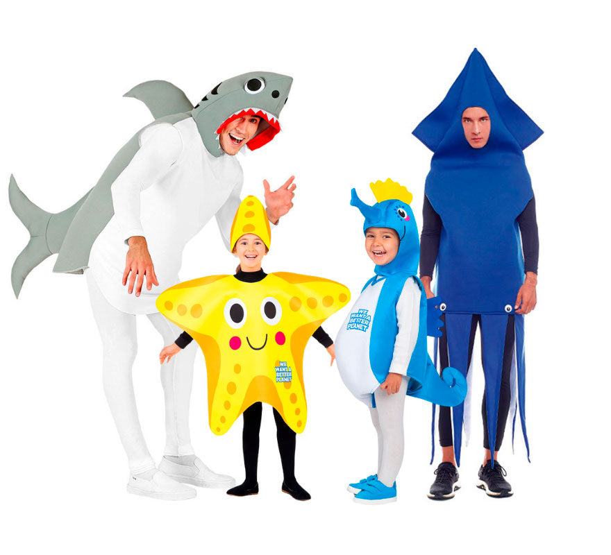 Gruppo di animali acquatici