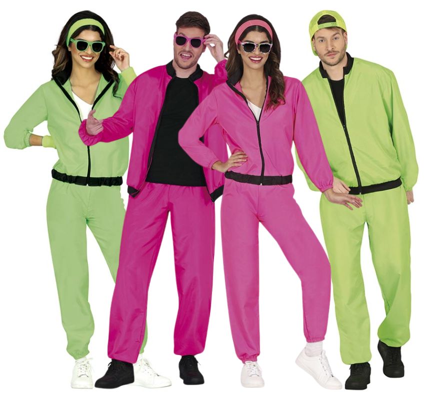 Translation missing: it.Grupo de años 80 con chándal de colores fluor
