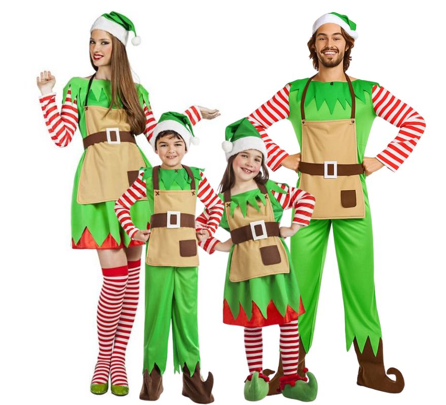 Translation missing: it.Grupo de elfos navideños a rayas