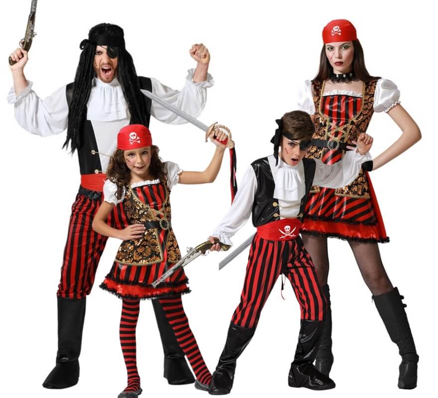Translation missing: it.Grupo de piratas a rayas con dorado