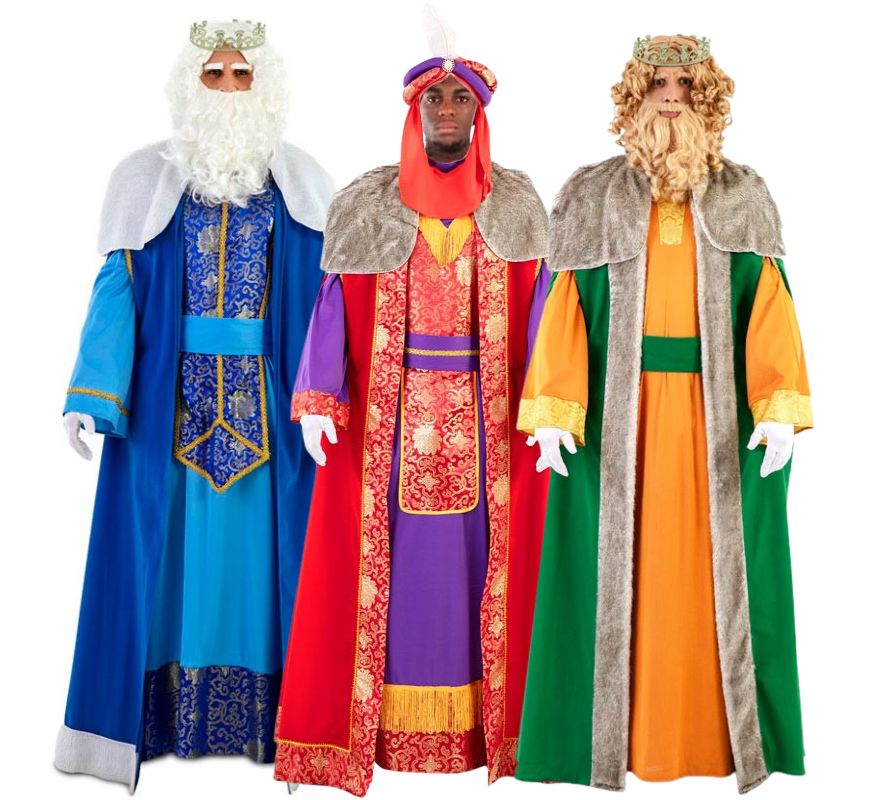 Grupo de Reyes Magos elegantes