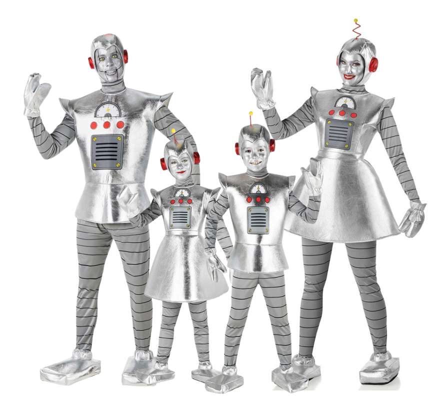 Translation missing: it.Grupo de robots plateados