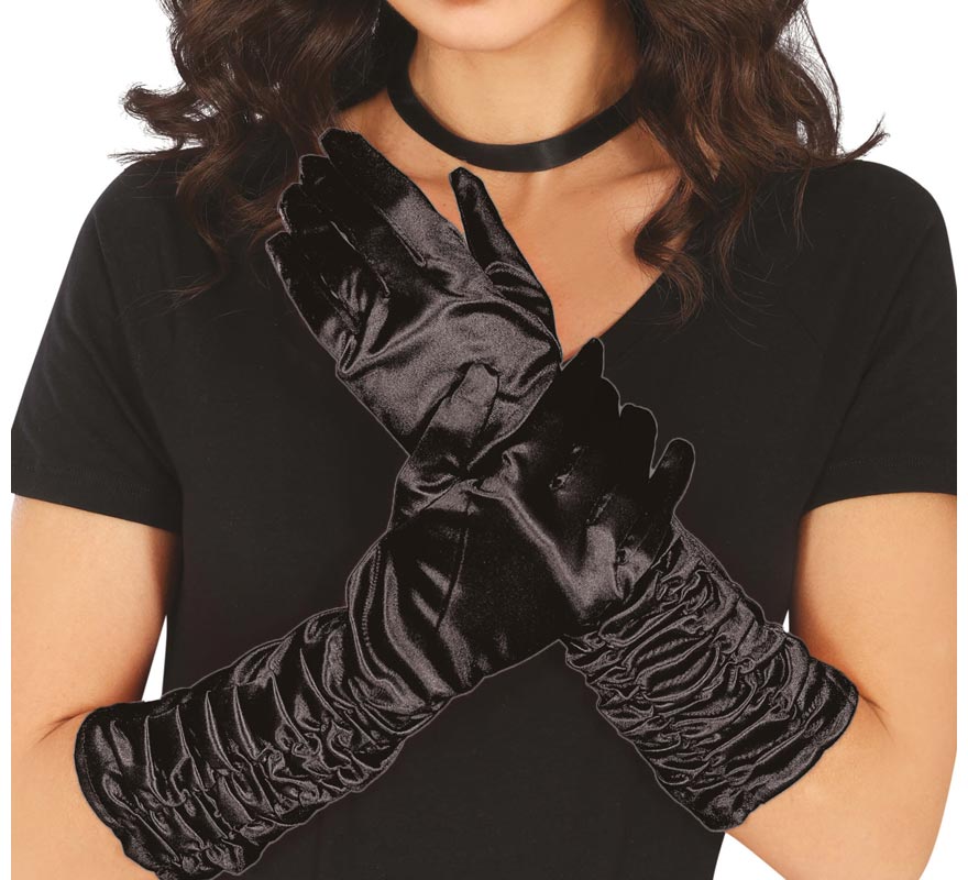 Translation missing: it.Guantes arrugados negros