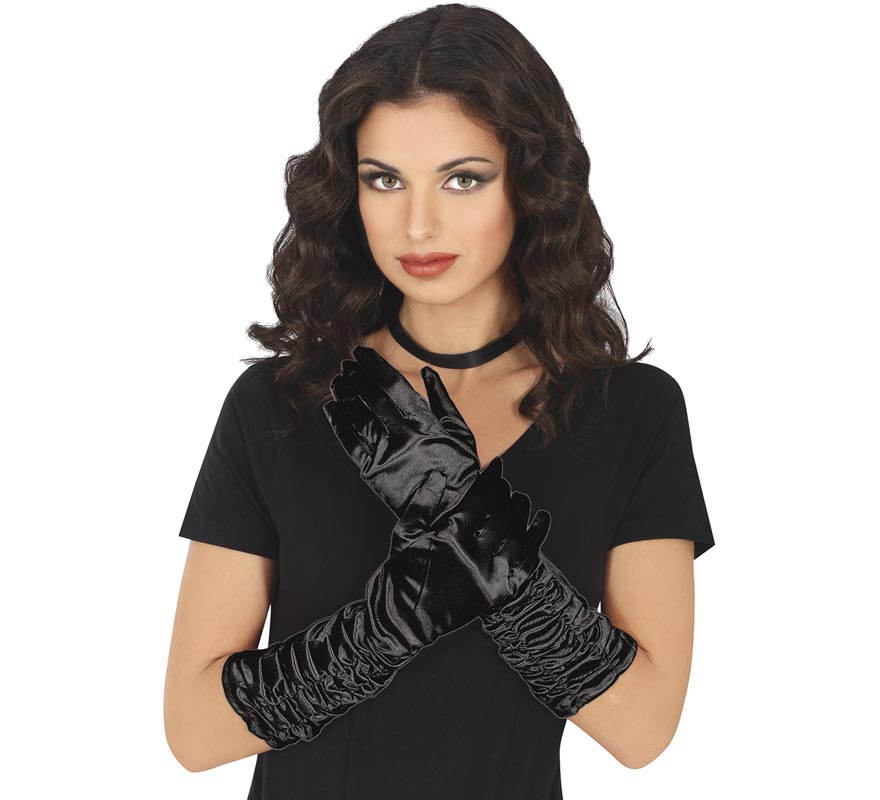 Translation missing: it.Guantes arrugados negros