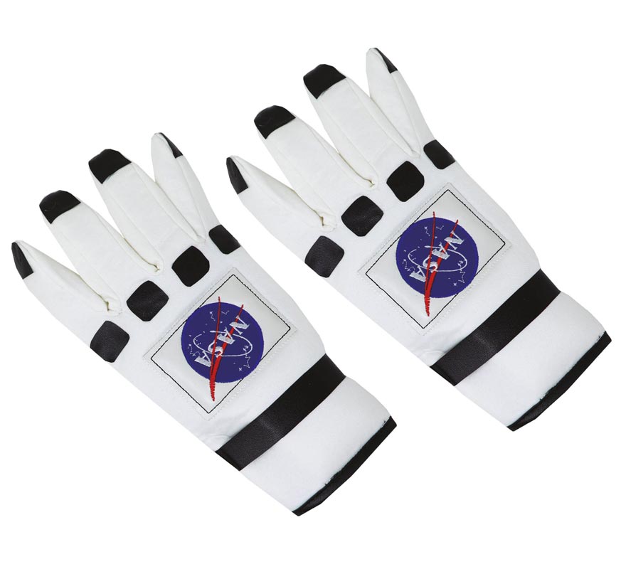 Translation missing: es.Guantes Astronauta blanco y negro Adulto