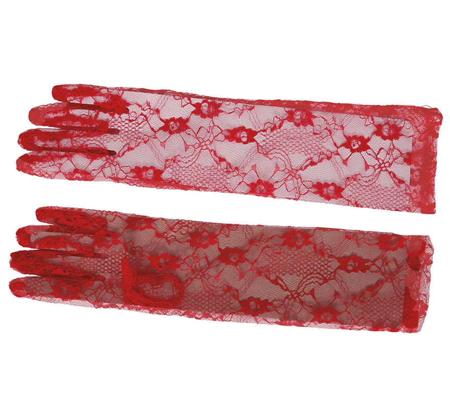 Translation missing: it.Guantes Calados Rojos de 38 cm