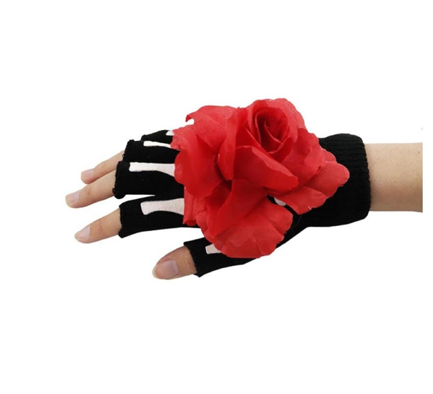 Translation missing: es.Guantes Catrina Rosa roja