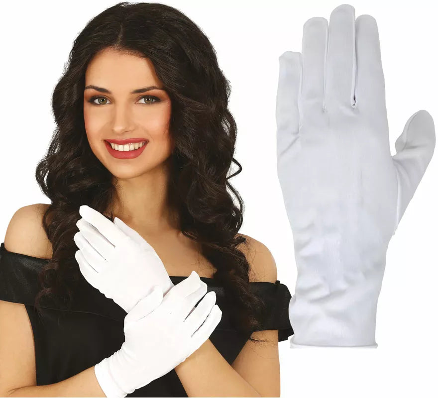 Translation missing: it.Guantes con Botón blancos de 24 cm