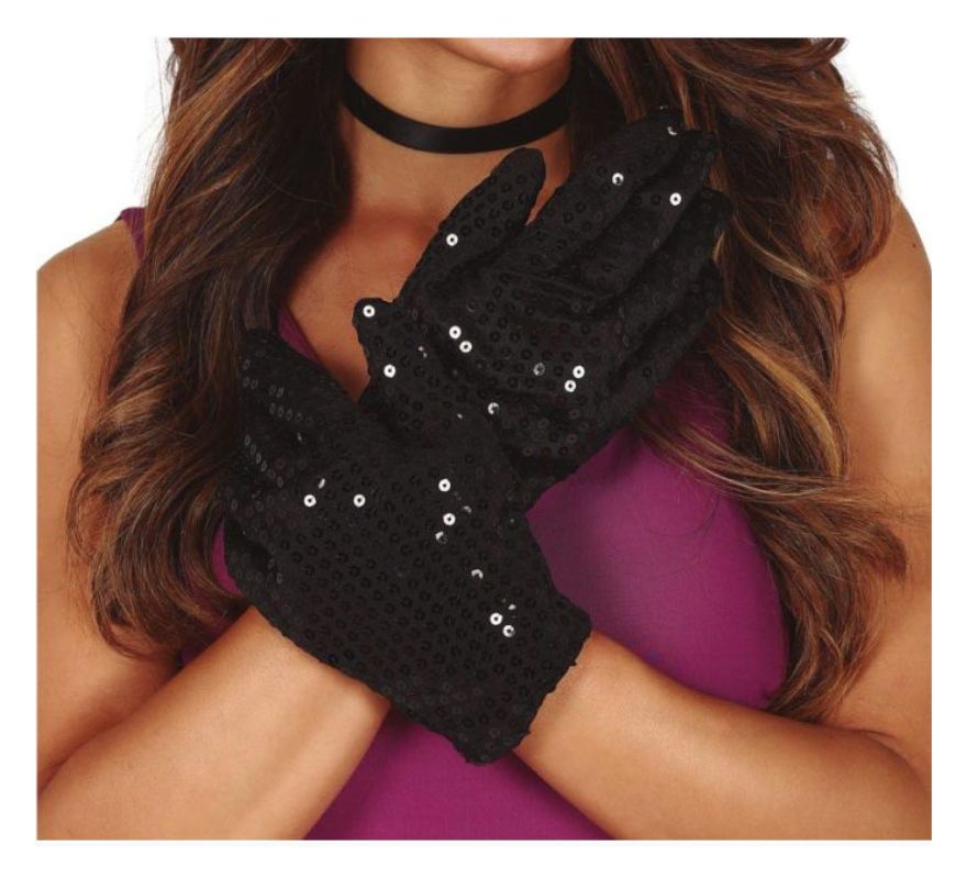 Translation missing: es.Guantes con Lentejuelas en varios colores de 22 cm