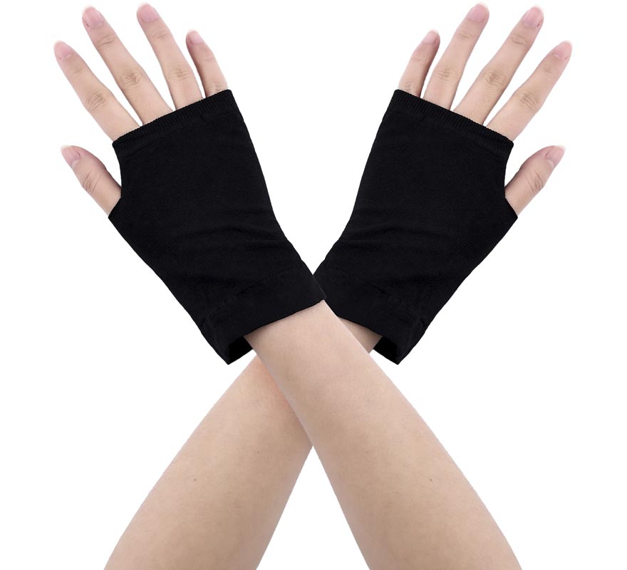 Guantes Corto negro sin dedos